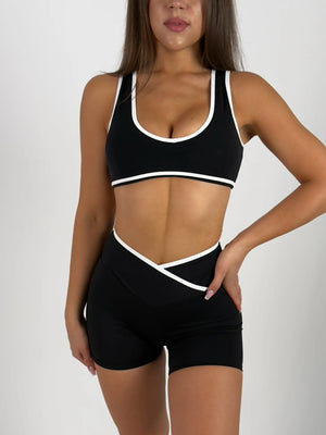 Biustonosz Sportowy Alice - Czarny Yoogy