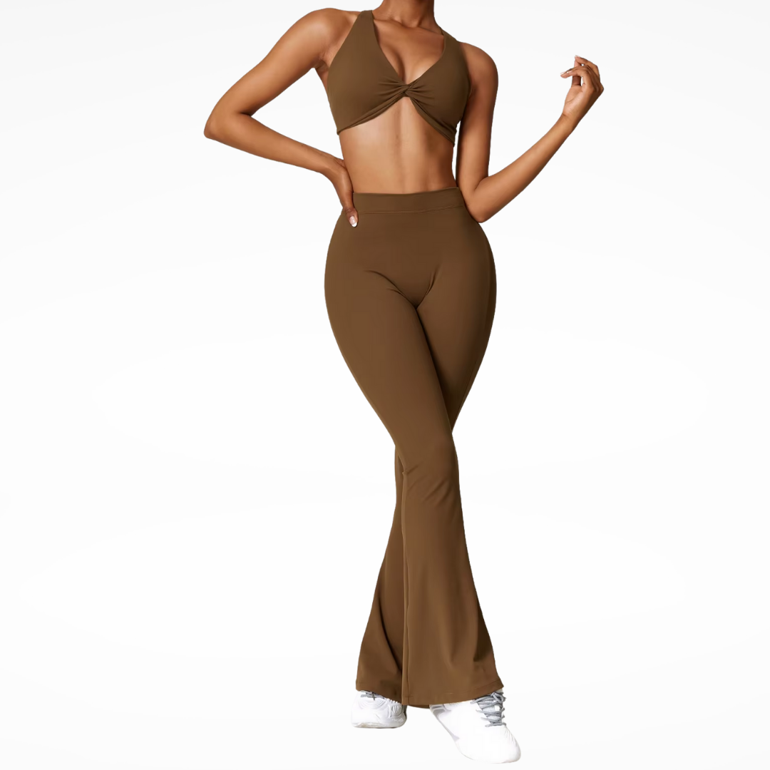 MAYA SET, BRA + BUBBLE BUTT FLARE PANTS