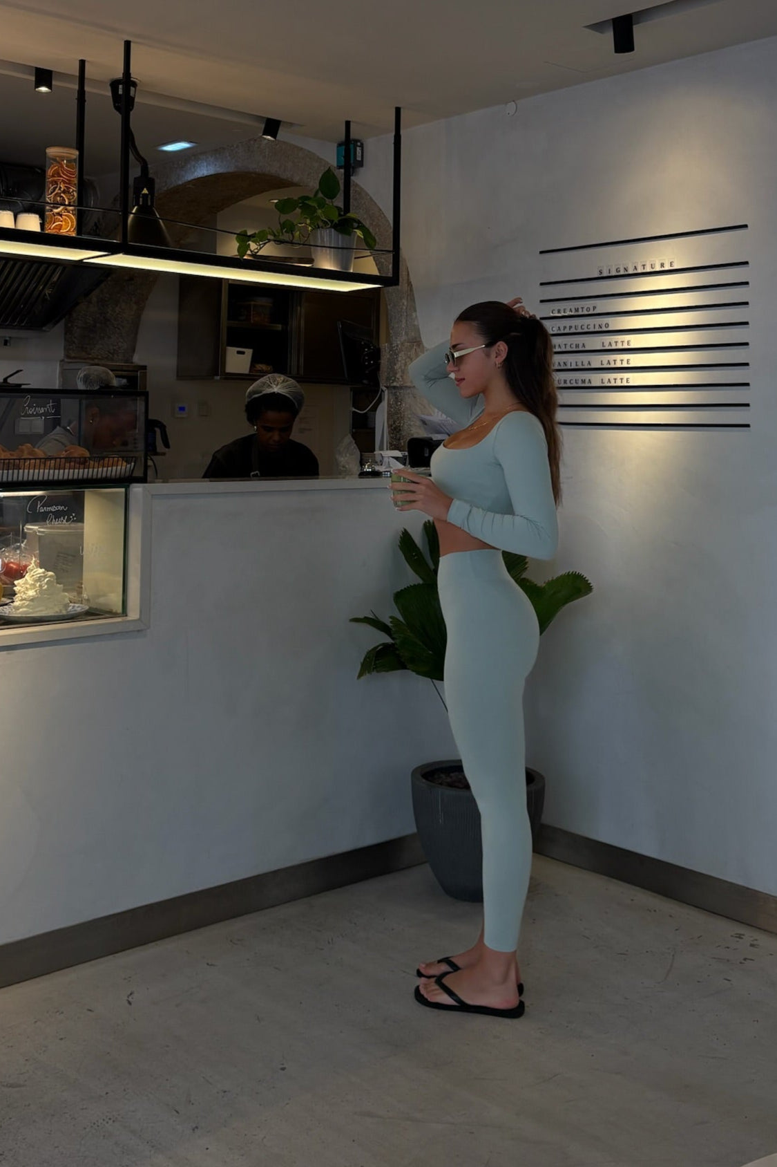 MATCHA LATTE  SET, TOP + LEGGINS